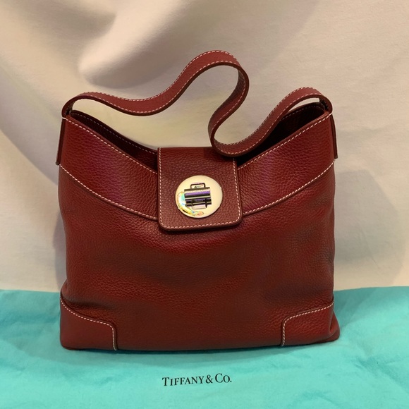 Tiffany & Co. Handbags - Tiffany & Co. Leather Shoulder Strap Handbag.